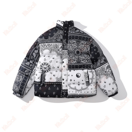 not hooded cape puffer jacket